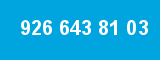 926 643 81 03